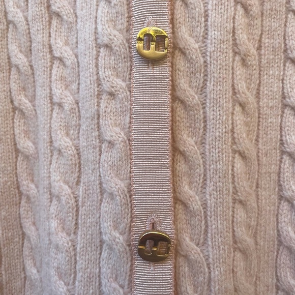 Salvatore Ferragamo V-Neck Cardigan Sweater Long Sleeve 70%Wool 30%cashmere - Picture 4 of 14